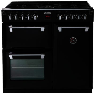Stoves Richmond 900DFT 90cm Dual Fuel Range Cooker in Black Stoves Richmond 900DFT 90cm Dual Fuel Range Cooker in Black